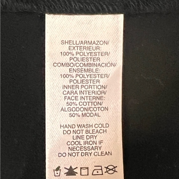 DKNY Jeans Black Flowy Vneck Semi Sheer Blouse Size 1x NWT - Picture 9 of 9